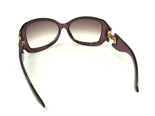 Gucci Sunglasses Bamboo S Purple Acetate Horsebit Gold Asian Fit Eyewear — view 2