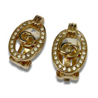 Dior C3 Necklace and Earrings Set with CD Logo — view 7
