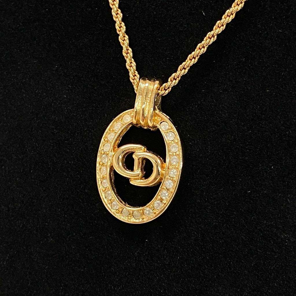 Dior C3 Necklace and Earrings Set with CD Logo — view 5
