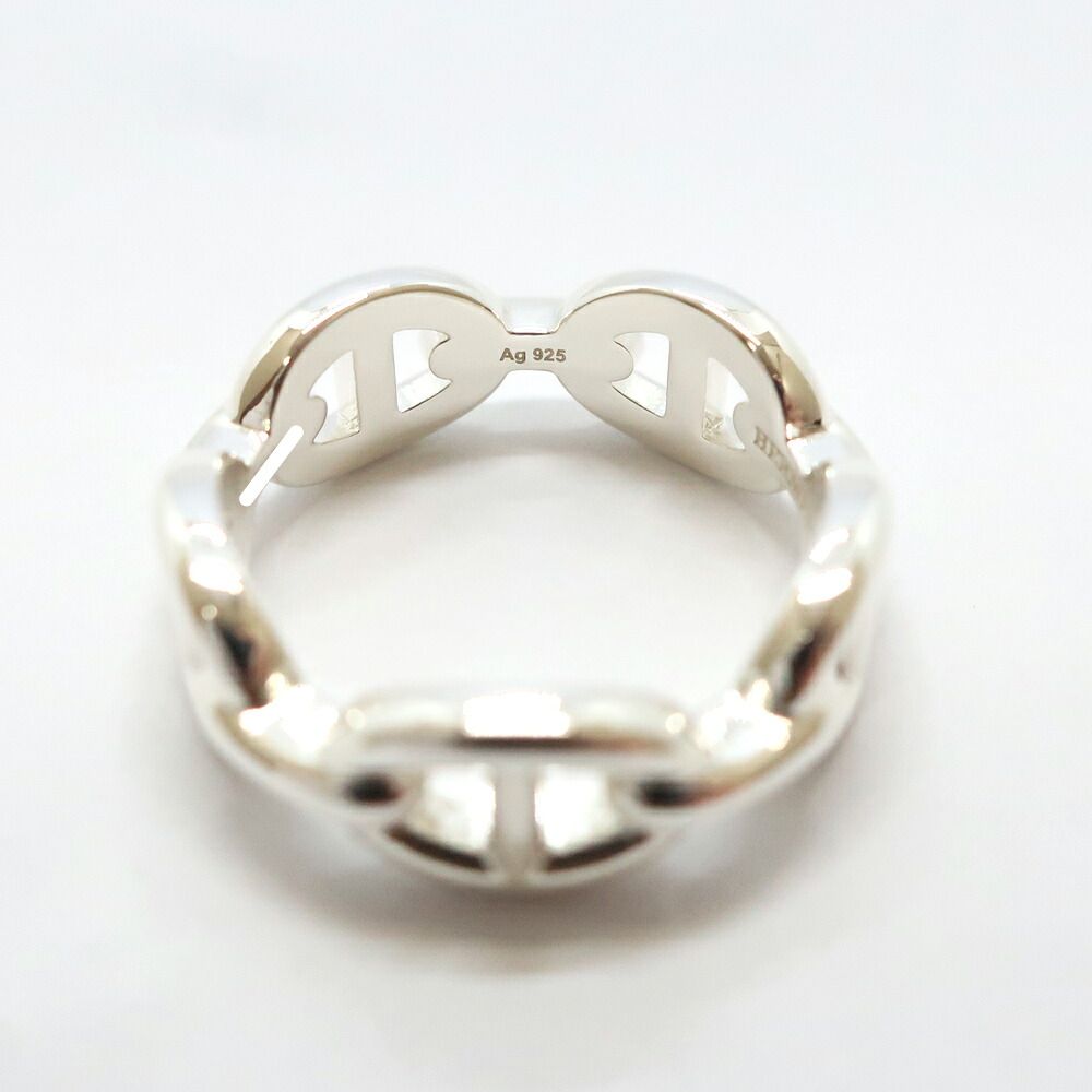 Hermes Chaine D'Ancre Enchainee Ring PM Small 54 Silver — view 5
