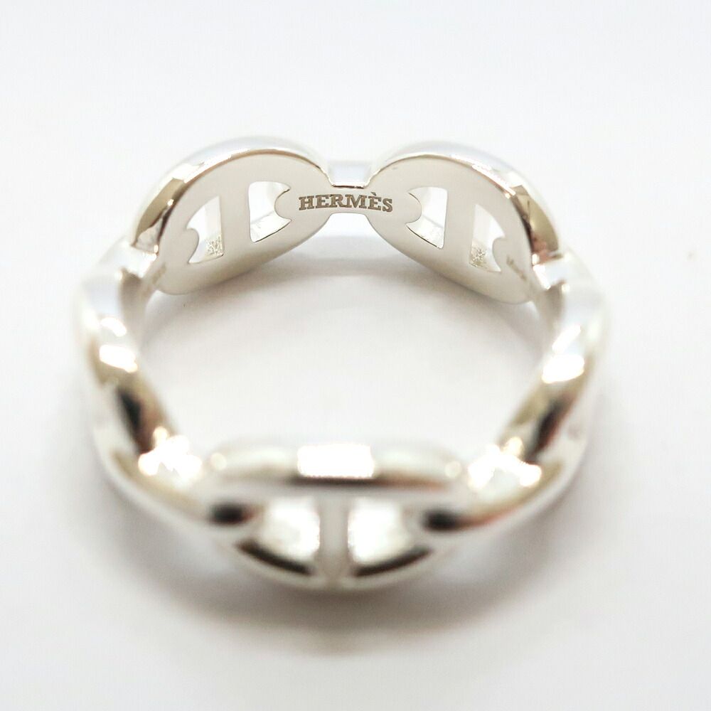 Hermes Chaine D'Ancre Enchainee Ring PM Small 54 Silver — view 4