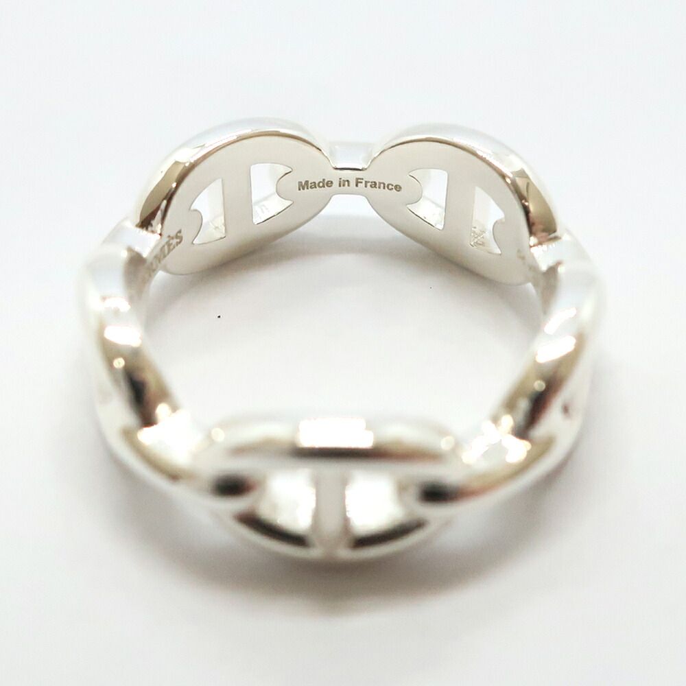 Hermes Chaine D'Ancre Enchainee Ring PM Small 54 Silver — view 8