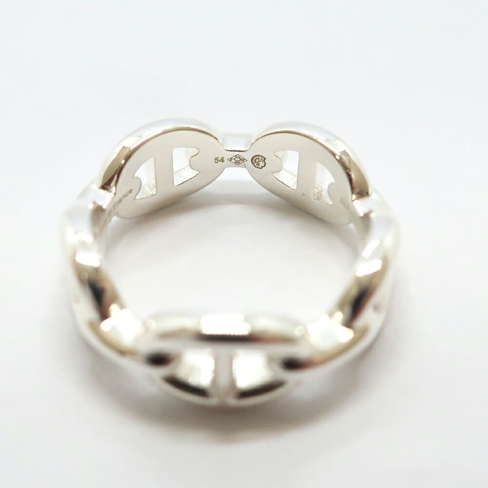 Hermes Chaine D'Ancre Enchainee Ring PM Small 54 Silver — view 7