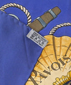Hermes Bandana Scarf Blue — view 6