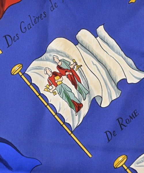 Hermes Bandana Scarf Blue — view 5