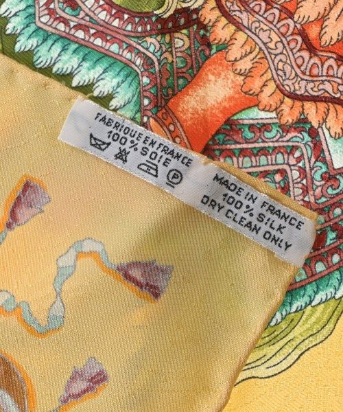 Hermes Bandana Scarf Yellow — view 6