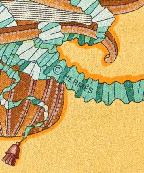 Hermes Bandana Scarf Yellow — view 5