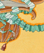 Hermes Bandana Scarf Yellow — view 5
