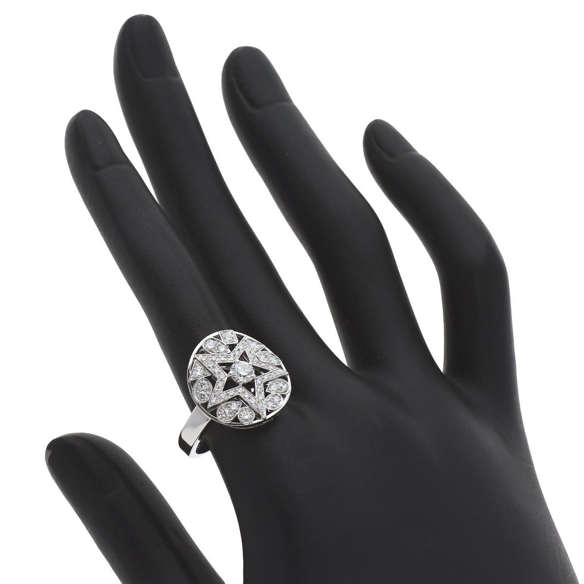 Chanel Comet Diamond 56 Ring 18K White Gold — view 6