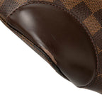 Louis Vuitton Damier Hampstead GM Shoulder Bag Brown Leather — view 6