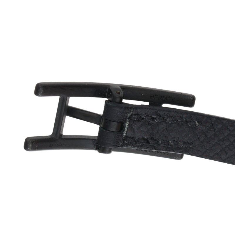 Hermes Behapi Double Tour Buckle Swift Leather Bracelet — view 3
