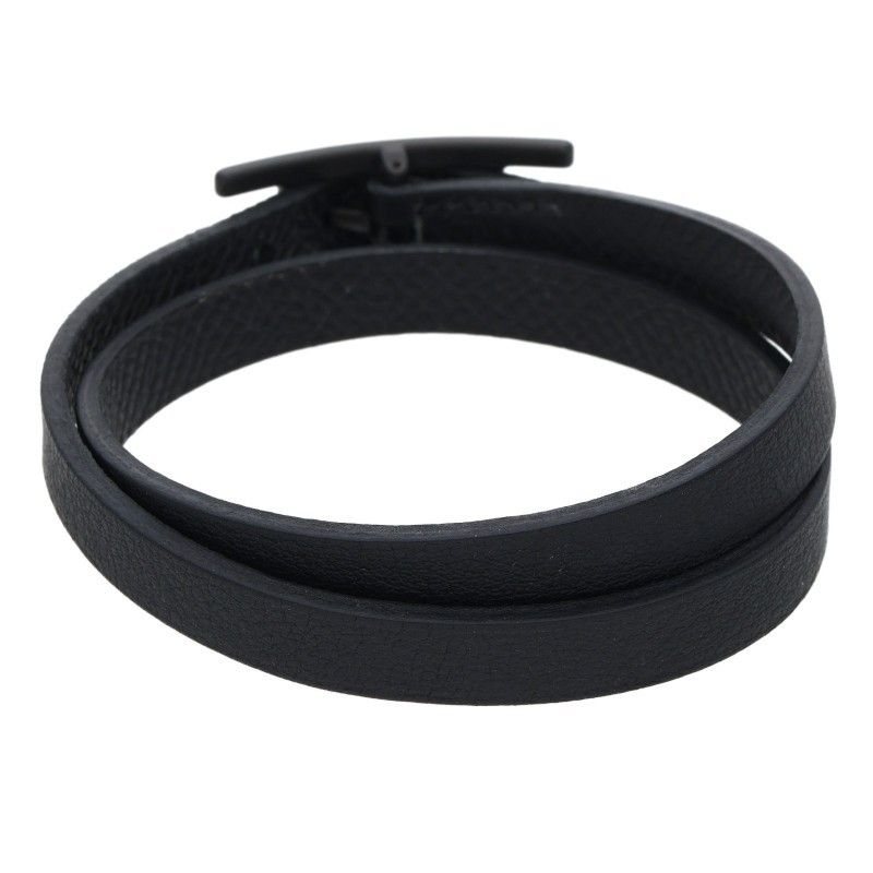 Hermes Behapi Double Tour Buckle Swift Leather Bracelet — view 2