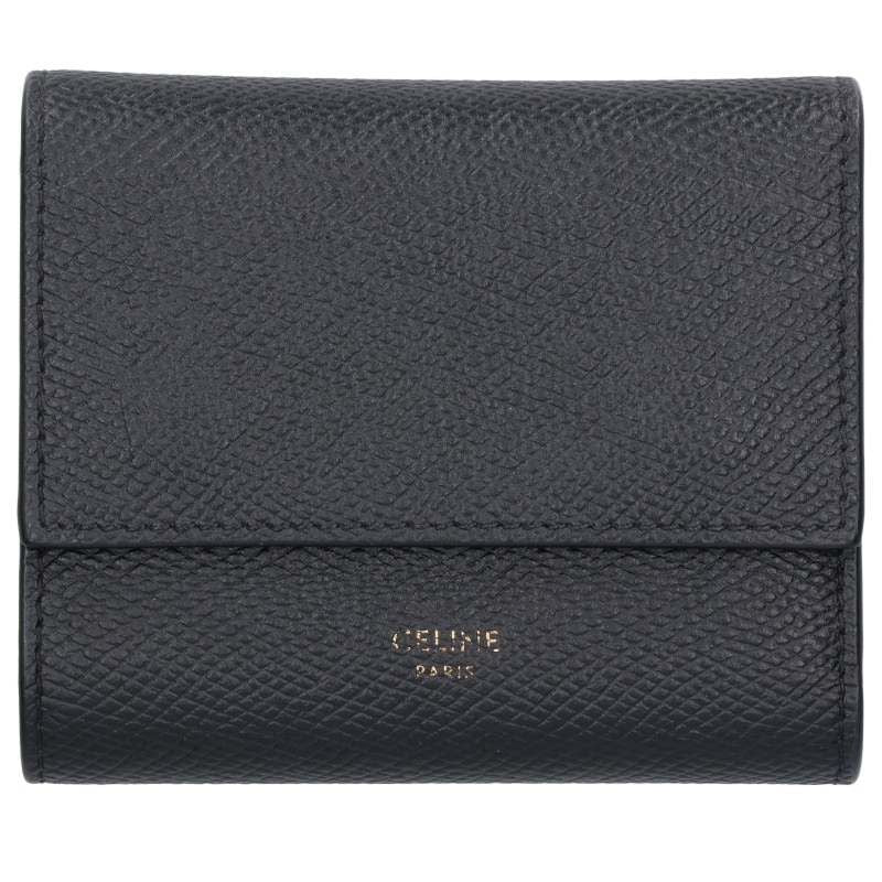 Celine Small Trifold Leather Compact Wallet