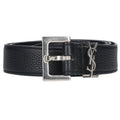 Saint Laurent Paris YSL Belt 3.0 Logo Buckle Narrow Leather 80