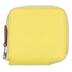 Hermes Azap Compact Mini Silk in Veau Yellow Coin Purse