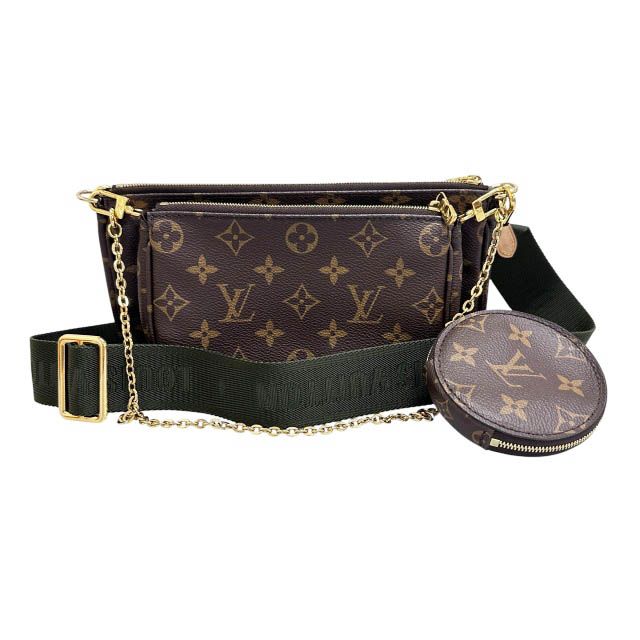Louis Vuitton Monogram Multi Pochette Accessoires Pouch Shoulder Bag Khaki
