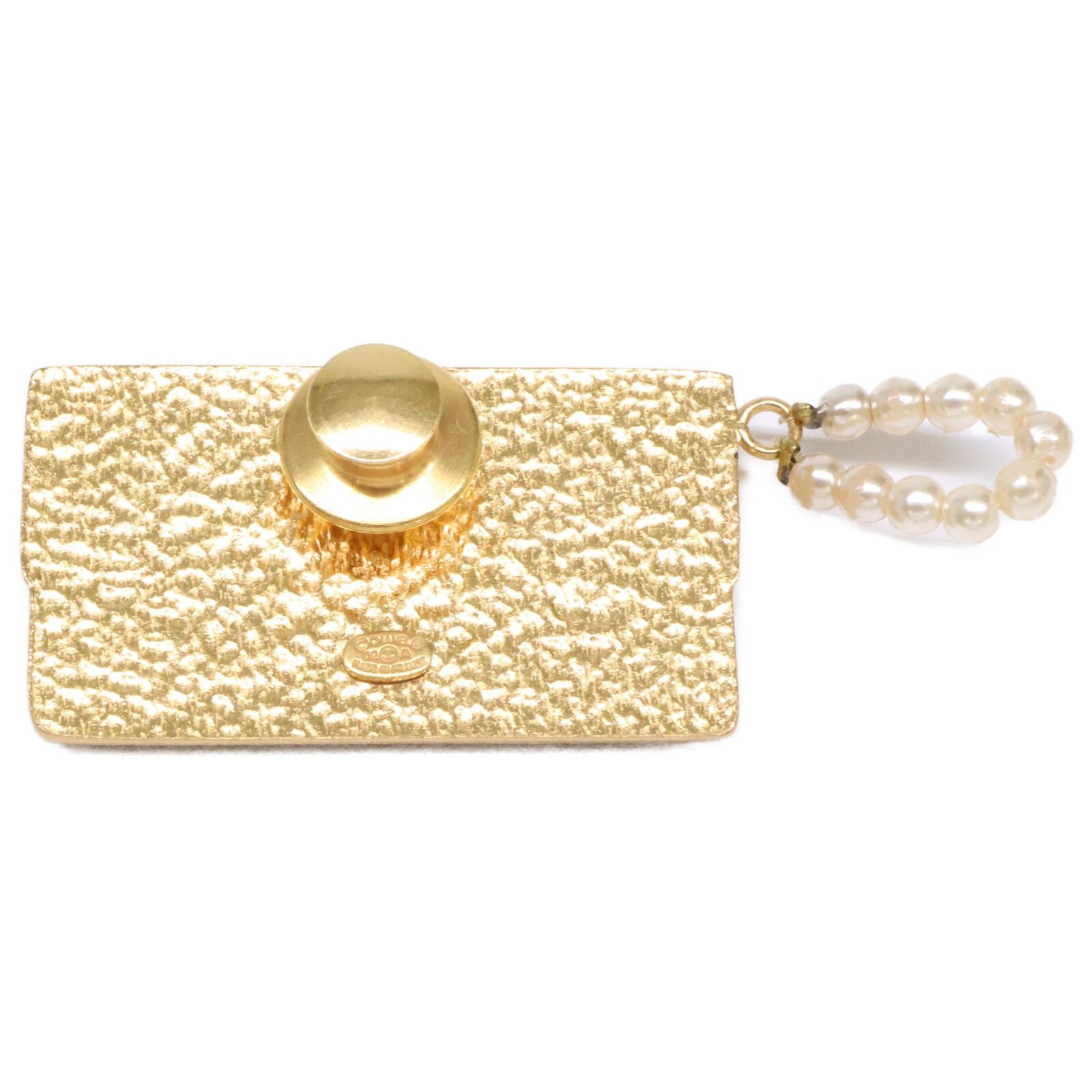 Chanel CC Logo Choco Bar Bag Motif Pearl Charm — view 6