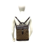 Louis Vuitton Soho Damier Leather Backpack Brown — view 2