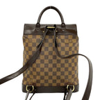 Louis Vuitton Soho Damier Leather Backpack Brown — view 3