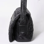 Chanel Coco Cocoon Shoulder Bag CC Logo Nylon Black Silver Quilted — view 4