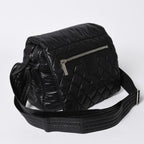 Chanel Coco Cocoon Shoulder Bag CC Logo Nylon Black Silver Quilted — view 3