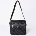 Chanel Coco Cocoon Shoulder Bag CC Logo Nylon Black Silver Quilted