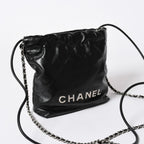 Chanel 22 Mini Bag 2-Way Stand Black Silver — view 3