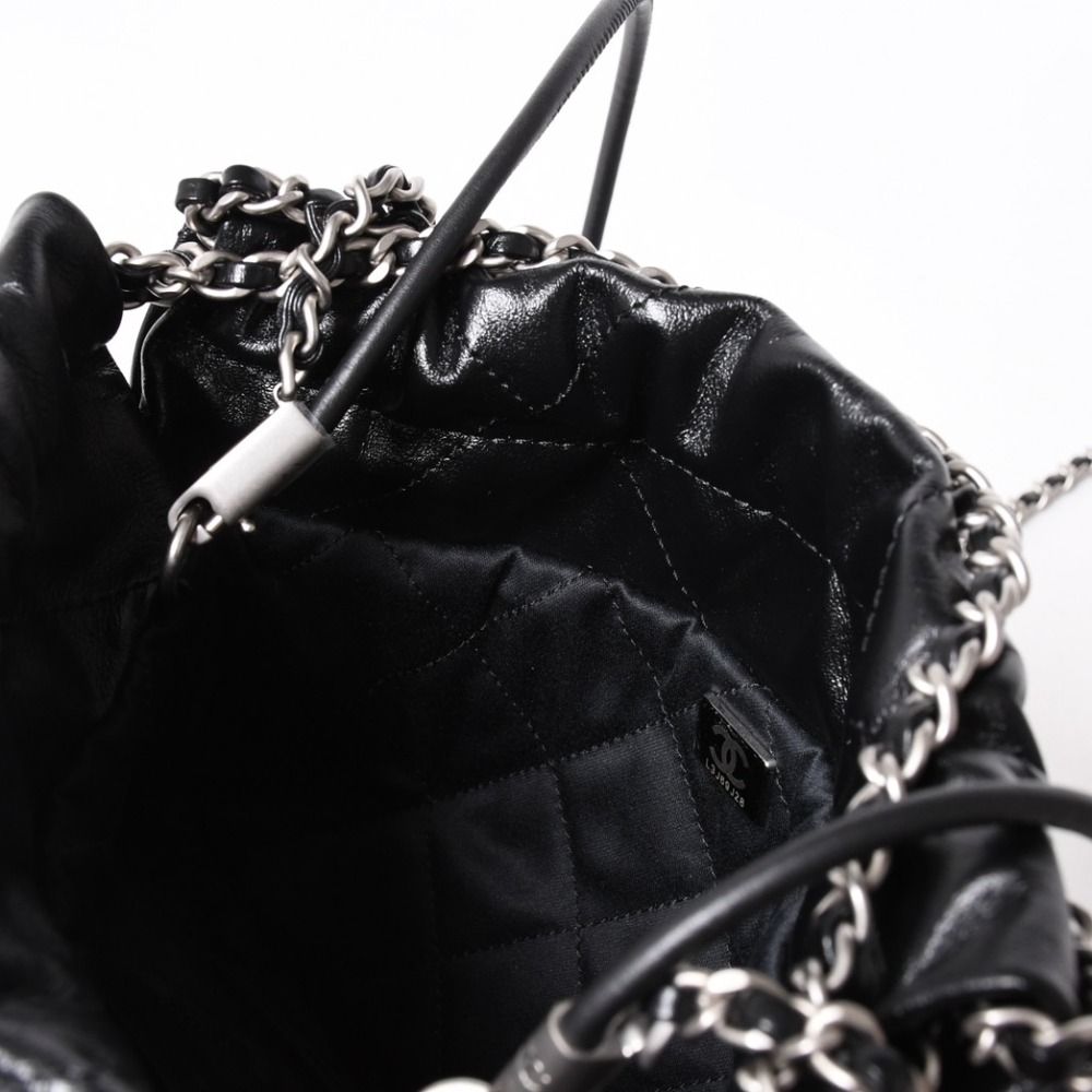 Chanel 22 Mini Bag 2-Way Stand Black Silver — view 7