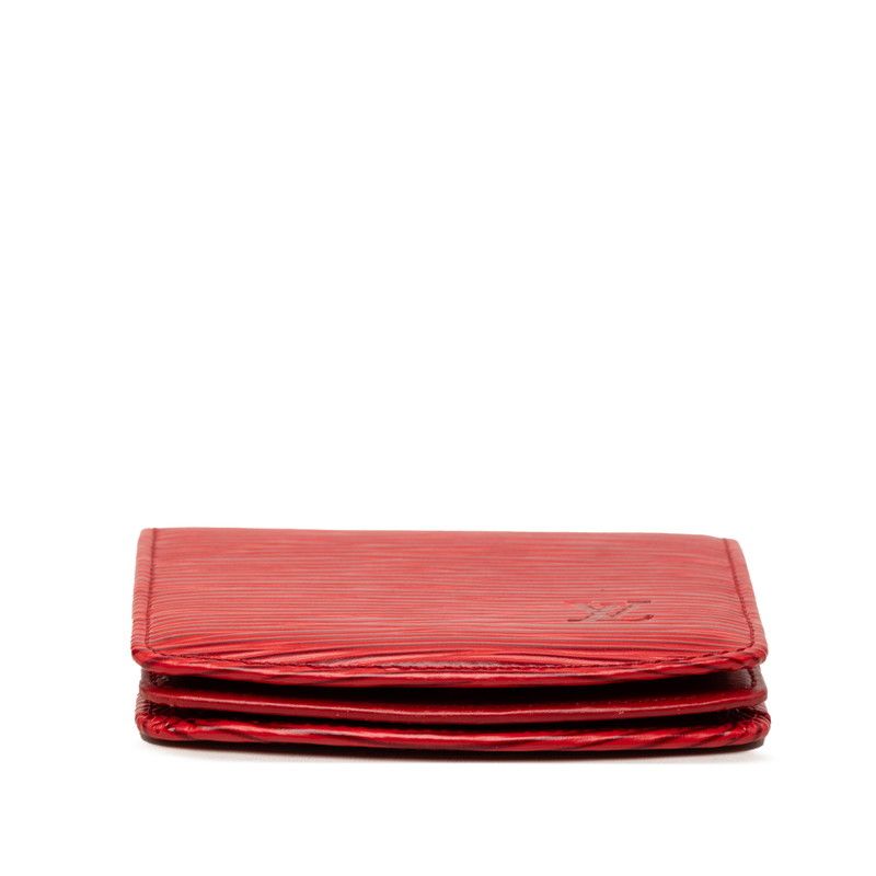 Louis Vuitton Epi Cuvette Spool Coin Purse Red Leather — view 3