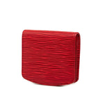 Louis Vuitton Epi Cuvette Spool Coin Purse Red Leather — view 2
