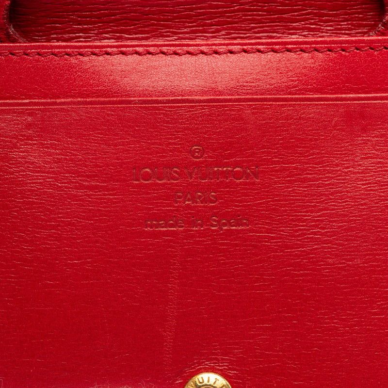 Louis Vuitton Epi Cuvette Spool Coin Purse Red Leather — view 6