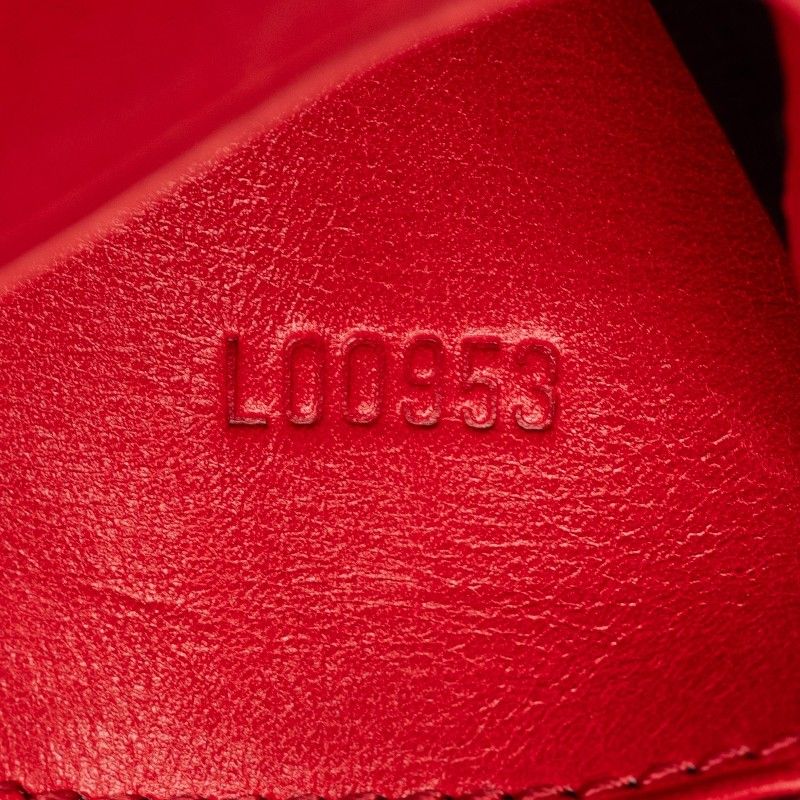 Louis Vuitton Epi Cuvette Spool Coin Purse Red Leather — view 7