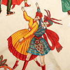 Hermes Carre 90 Winter Fun Joies D'hiver Scarf Red Multicolor Silk — view 3