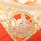 Hermes Carre 90 Magnificent Frigate Fregates Magnifiques Scarf Orange Multicolor — view 3