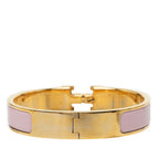 Hermes Clic H PM Bracelet Gold Pink Plated Enamel — view 3