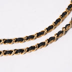 Chanel Chain Wallet CC Logo Caviar Leather Black Gold Shoulder Bag — view 6