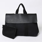 Hermes Handbag Valparaiso MM Tote Black Silver