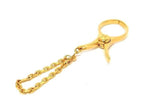 Hermes Key Holder Fillu Globe Gold Metal — view 2