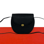 Dior Vintage CD Logo Leather Shoulder Bag Pochette Crossbody Black