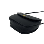 Dior Vintage CD Logo Leather Shoulder Bag Pochette Crossbody Black — view 8