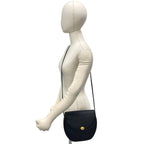 Dior Vintage CD Logo Leather Shoulder Bag Pochette Crossbody Black — view 2