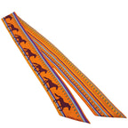 Hermes Sequences Horse Pattern Silk Scarf — view 2
