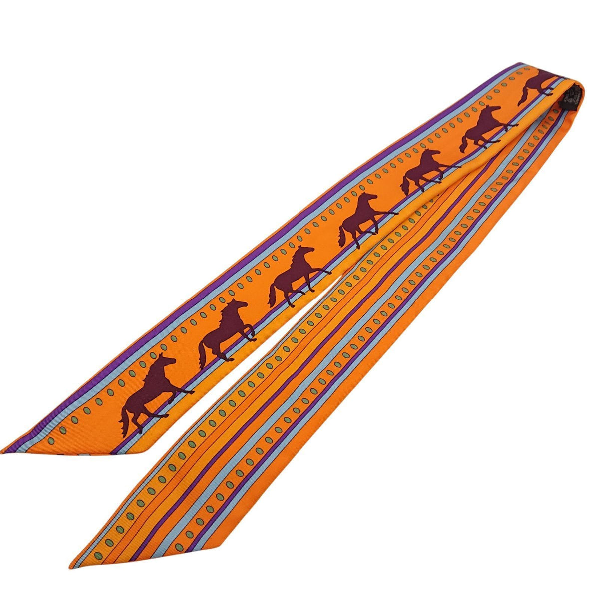 Hermes Sequences Horse Pattern Silk Scarf — view 3