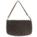 Louis Vuitton Monogram Pochette Accessoires Handbag Canvas Logo Brown