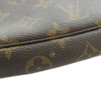 Louis Vuitton Monogram Pochette Accessoires Handbag Canvas Logo Brown — view 8