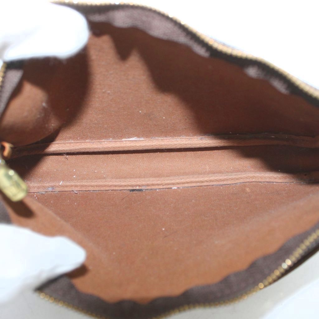 Louis Vuitton Monogram Pochette Accessoires Handbag Canvas Logo Brown — view 5