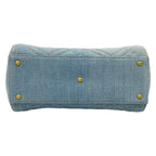 Gucci Tote Bag GG Marmont Light Blue Navy Faux Pearl Leather — view 5