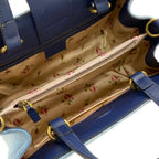 Gucci Tote Bag GG Marmont Light Blue Navy Faux Pearl Leather — view 7