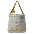 Chanel Handbag 22 Mini Nadof Light Gray