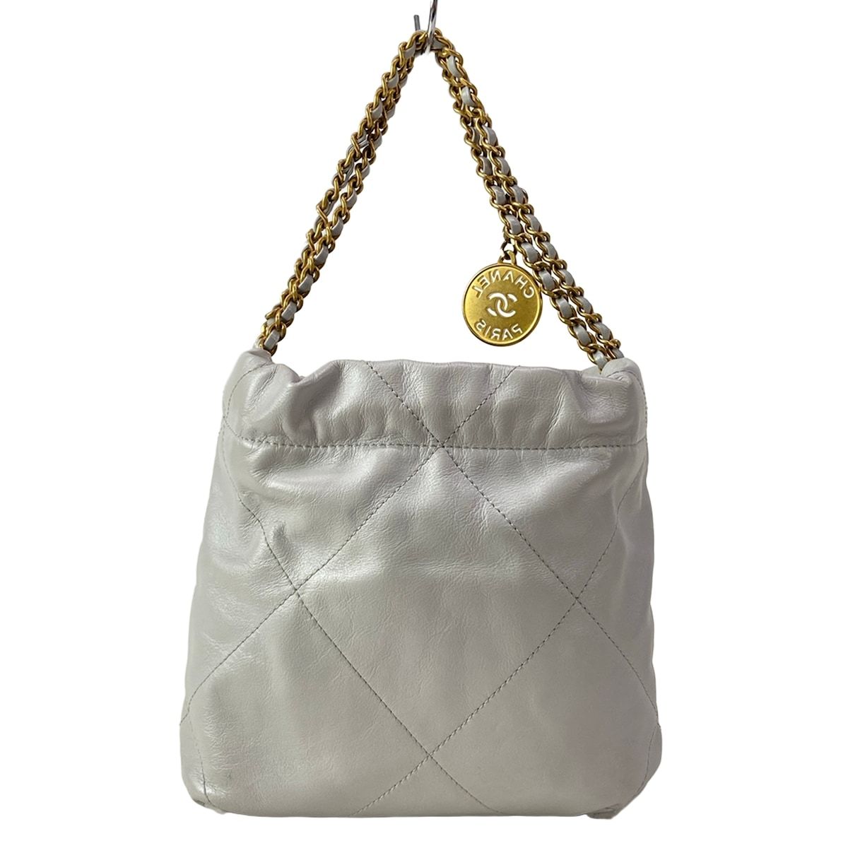 Chanel Handbag 22 Mini Nadof Light Gray — view 3